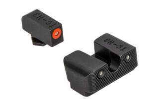 TRUGLO Tritium PRO low Night sight with high vis orange front sight fits most standard GLOCK handguns